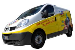 Decorazioni pubblicitarie per auto e furgoni